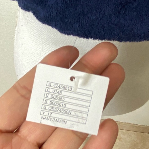 Silence + Noise Blue Towel Tube Top Large Cropped - Picture 2 of 3